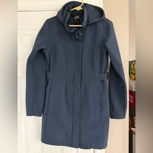 Women's North Face Blue Hooded Coat